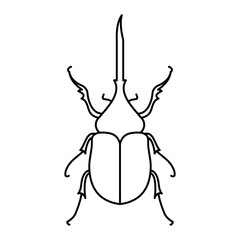 Rhinoceros Beetle Icon For Logo And More