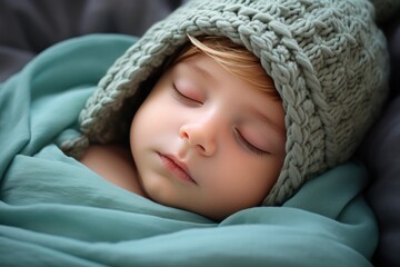 Cute little sleeping baby