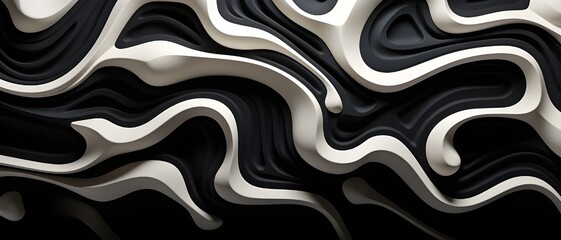 black and white abstract background with swirls