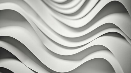 Wave pattern paper sculpture background