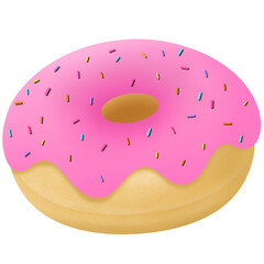 strawberry Dip donut