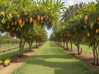Mango tress garden 