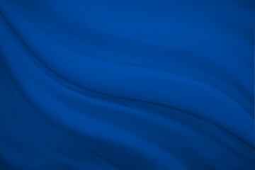 Smooth wave Blue cloth  for abstract background.
