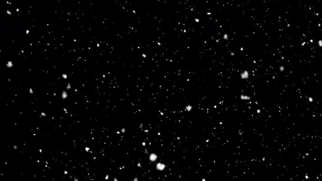Snowfall. Christmas Snowfall. Winter Snow. Seamless Loop