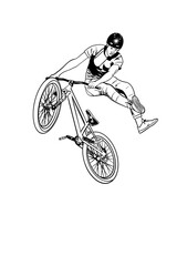 Mountainbike Sportler Hobby Fahrrad BMX Extremsport transparent 
