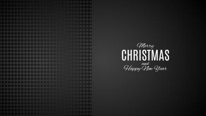 Merry Christmas and Happy New Year background, greeting card, poster, holiday cover. beautiful modern flat line art style. Xmas decoration.