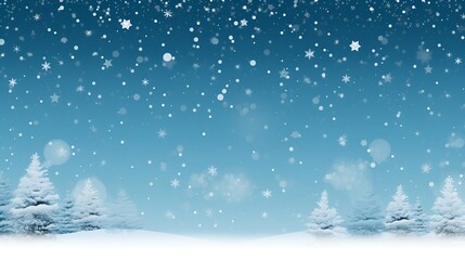 Naklejka na ściany i meble Festive Holiday Atmosphere, A Christmas Decorations Background for Merry Celebrations,,winter illustration background for Ppt