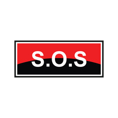 letter s o s logo icon