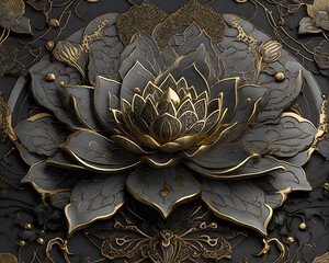 Intricate Lotus Artwork