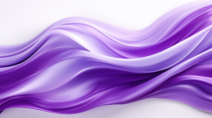 A Purple Wave of Inspiration: Dynamic Abstract Purple Wave on White Color Background