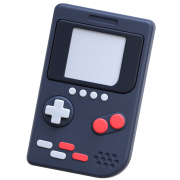 3d icon Gameboy, 3d illustration, 3d element, 3d rendering.