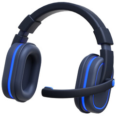 3d icon Headset, 3d illustration, 3d element, 3d rendering.
