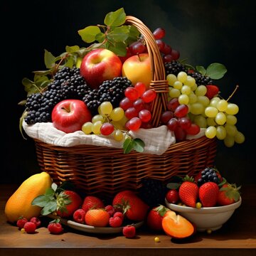 fresh fruit basket, 