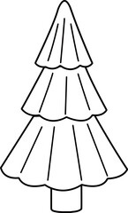Christmas tree outline