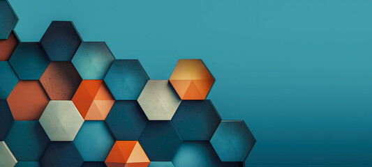 Abstract Hexagons Background