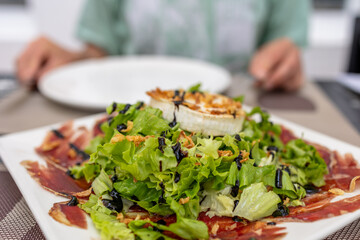 Appetizing Green Salad in a Restaurant - Ready to Enjoy
