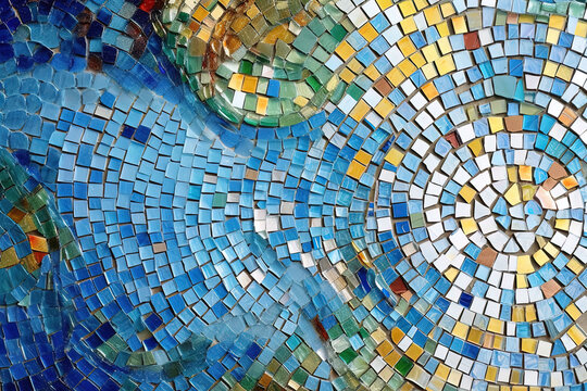 Colorful mosaic arts