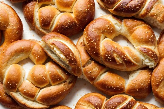 Baked bread. Generative AI.