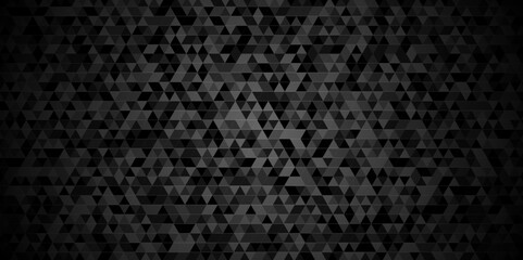 Fototapeta premium Abstract black and white black chain rough backdrop background. Abstract geometric pattern gray and black Polygon Mosaic triangle Background, business and corporate background. 