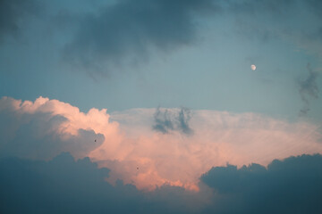 clouds in the sky with dreamlike mood