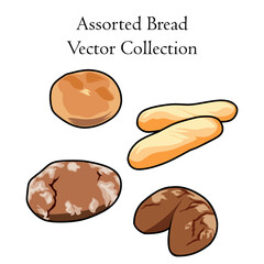 Assorted Bread Vector Style Collection