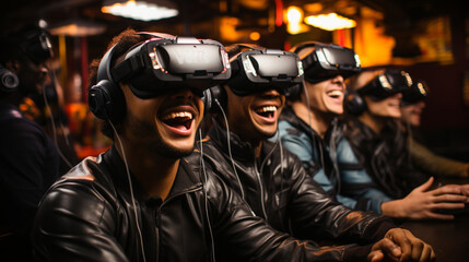 A high-tech men's club that embraces the world of virtual reality and gaming, providing an immersive experience for tech enthusiasts