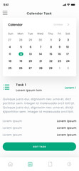 Pomodoro Planner, Organizer Timer, Daily Productivity and Task Manager Mobile App UI Kit Template