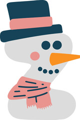 Snowman Alphabet Letter Z