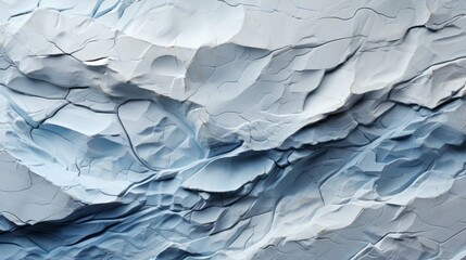 Fototapeta premium Capturing the serene chaos of a melting glacier, this abstract close up reveals the raw power of nature's constant evolution through ice, snow, and rock