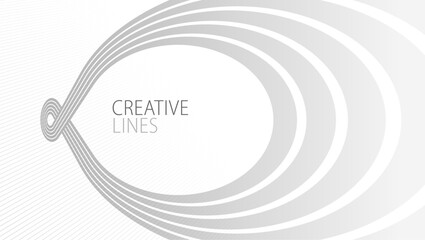 Light grey lines in 3D perspective vector abstract background, easy and soft cool illustration, smooth motion and elegant gradient.