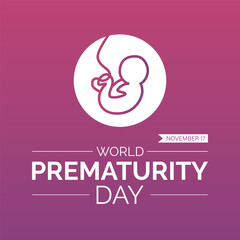 World Prematurity Day Vector Illustration with Tiny Newborn and Caring Hands. Vector template for background, banner, card, poster design.