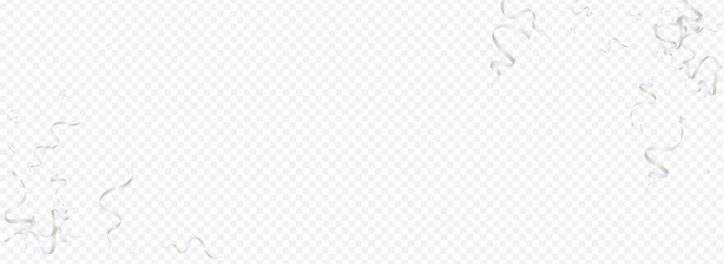 Silver Serpentine Isolated Vector Panoramic