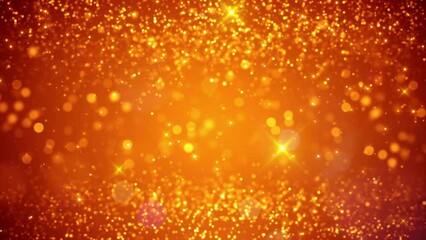 gold glitter particles dust background video