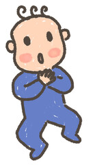 Drawing of cute cartoon characters, baby