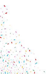 Party Rain Invitation Vector White Background.