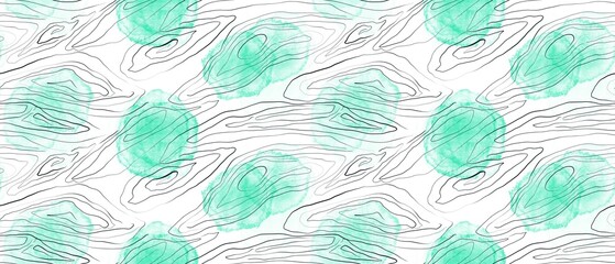 Seamless abstract textured pattern. Simple background black, green and white texture. Digital brush strokes background. Lines. Design for textile fabrics, wrapping paper, background, wallpaper, cover.