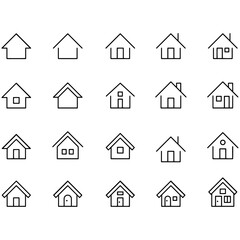 Home Icons vector design