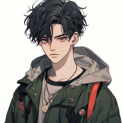 クールなイケメン男子 | Generative AI