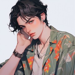 クールなイケメン男子 | Generative AI