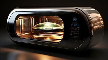 close up of a modern oven  generated by AI