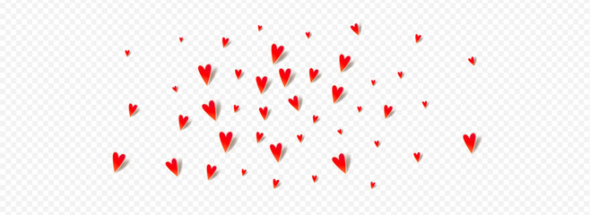 Pink Papercut Vector Panoramic Transparent