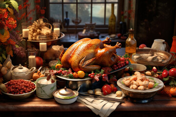 Turkey is the centerpiece of most to celebrate Thanksgiving feasts.