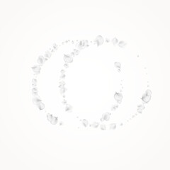 Pastel Petal Vector Light Background. Delicate