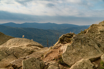 Fototapeta premium Polonina Wetlinska, Bieszczady mountain, Bieszczady National Park, Poland.
