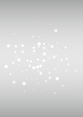 White Snow Vector Silver Background. New