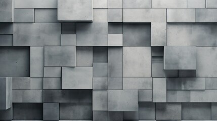 Concrete forms an abstract geometric pattern