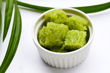 Thai dessert sweet glutinous rice