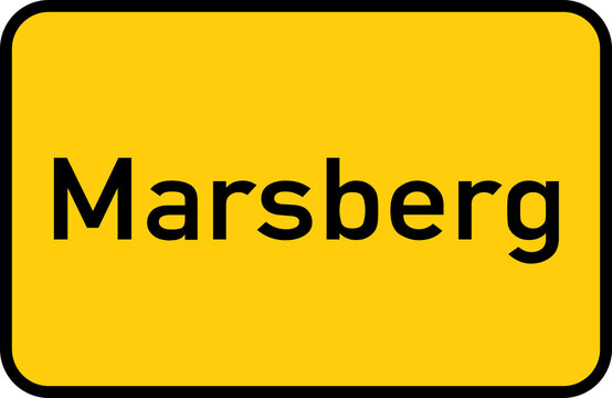 City sign of Marsberg - Ortsschild von Marsberg
