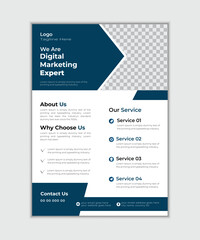 Business Marketing flyer layout template in A4 size template. annual report, Modern brochure flayer.