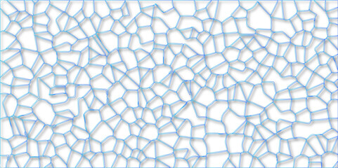 Abstract 3d hexagon paper art with seamless geometric pattern. Flow backdrop ornament background with grid and line structure. Vector seamless line decoration